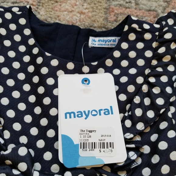 NWT Navy Mayoral Dress 24m - Picture 2 of 4